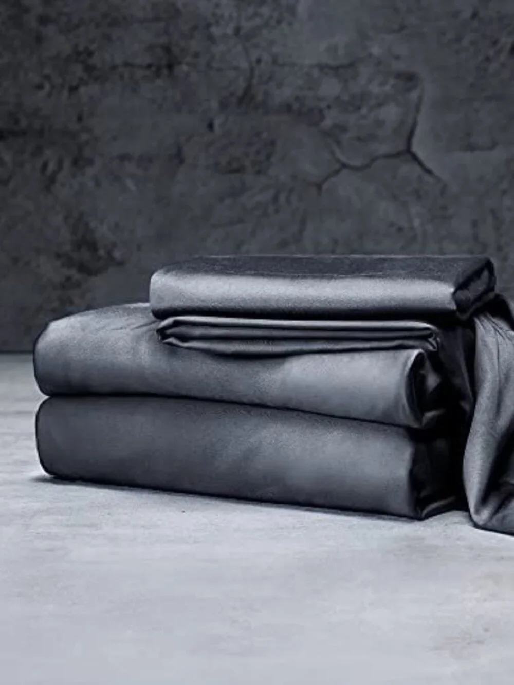LUXOME Bamboo King Sheet Set Charcoal 4 Piece